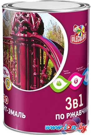 Грунт-эмаль Olecolor 3 в 1 по ржавчине 4 кг (желтый) в Гомеле