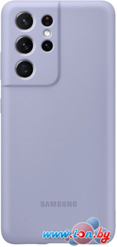 Чехол Samsung Silicone Cover для Galaxy S21 Ultra (фиолетовый) в Витебске