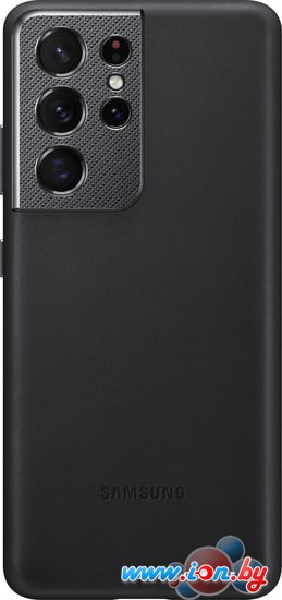 Чехол Samsung Leather Cover для Galaxy S21 Ultra (черный) в Бресте