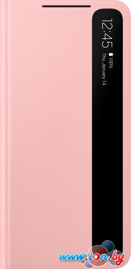 Чехол Samsung Smart Clear View Cover для Galaxy S21 (розовый) в Бресте