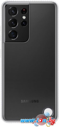 Чехол Samsung Clear Protective Cover для Galaxy S21 Ultra (белый) в Бресте