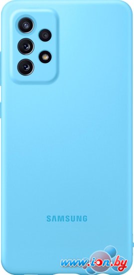 Чехол Samsung Silicone Cover для Samsung Galaxy A72 (синий) в Бресте