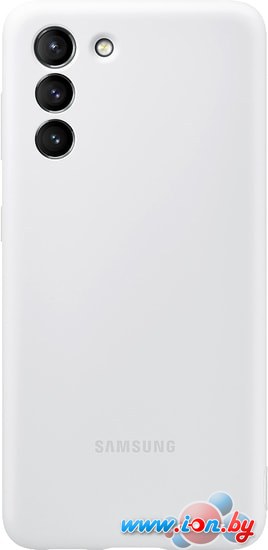 Чехол Samsung Silicone Cover для Galaxy S21 (серый) в Бресте