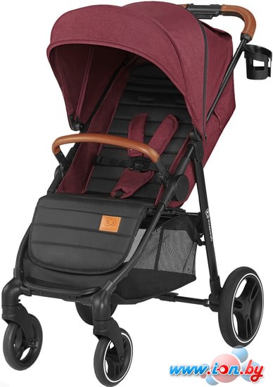 Коляска прогулочная «книга» KinderKraft Grande LX 2020 (burgundy) в Гомеле