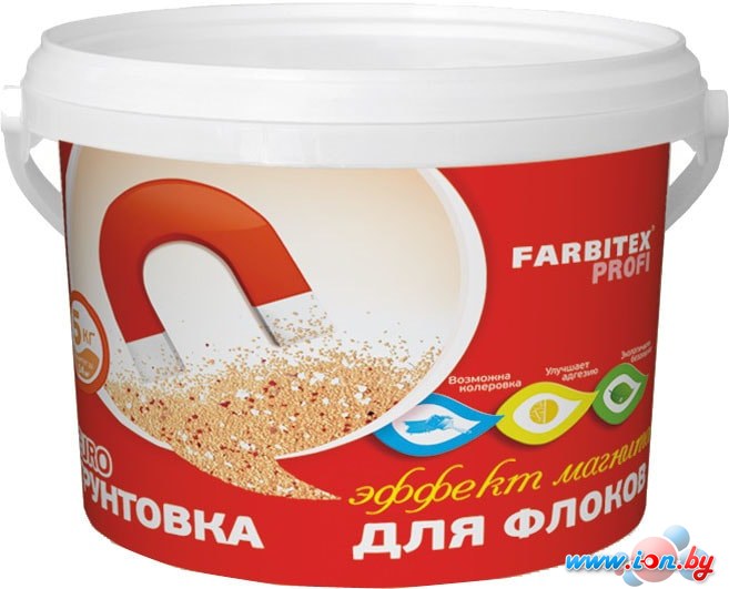 Акриловая грунтовка Farbitex Profi Акриловая под краску с флоками 5 кг в Гомеле