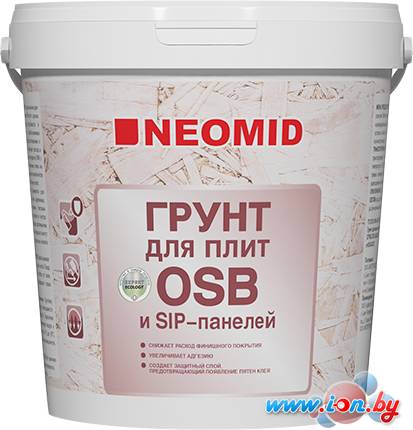 Акриловая грунтовка Neomid для плит OSB 1 кг в Бресте