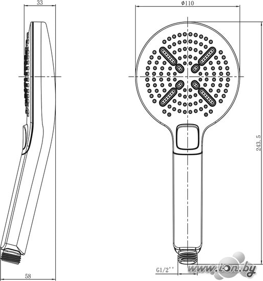 Душевая лейка Lemark LM8114C в Бресте