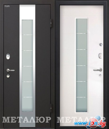 Металлическая дверь МеталЮр М35 белый малибу в Витебске