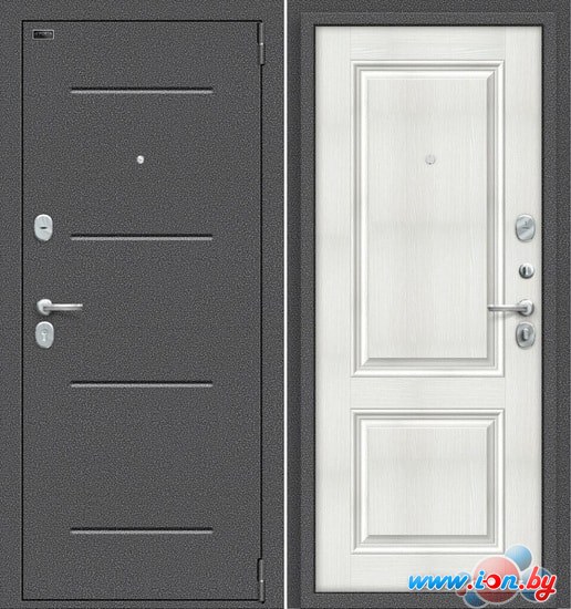 Металлическая дверь elPorta Porta S 104.К32 (Антик Серебро/Bianco Veralinga) в Бресте