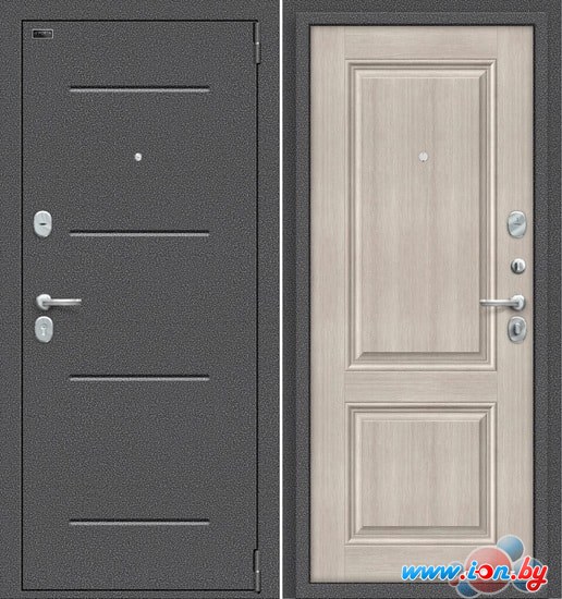 Металлическая дверь elPorta Porta S 104.К32 (Антик Серебро/Cappuccino Veralinga) в Гомеле