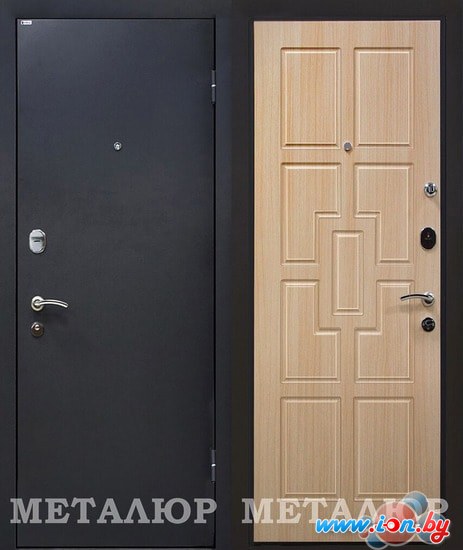 Металлическая дверь МеталЮр М23 беленый дуб в Могилёве
