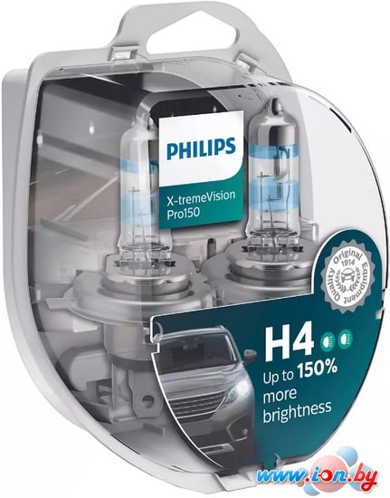 Галогенная лампа Philips H4 X-tremeVision Pro150 2шт в Могилёве