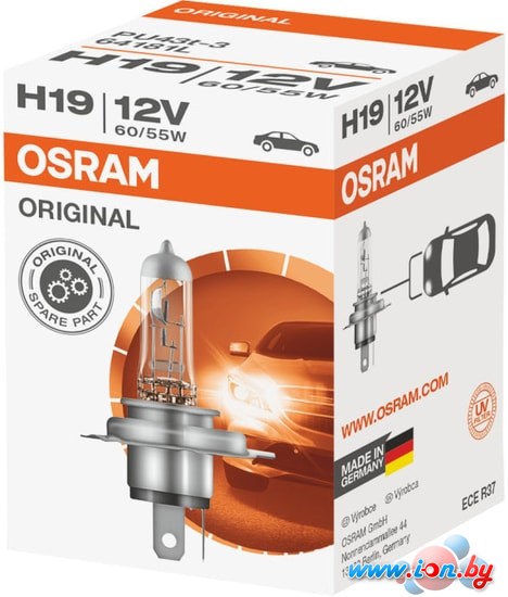 Галогенная лампа Osram H19 Original Line 1шт в Бресте