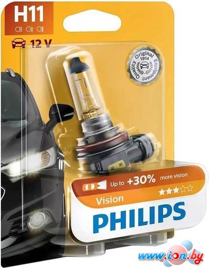 Галогенная лампа Philips H11 Vision +30% Blister 1шт в Могилёве