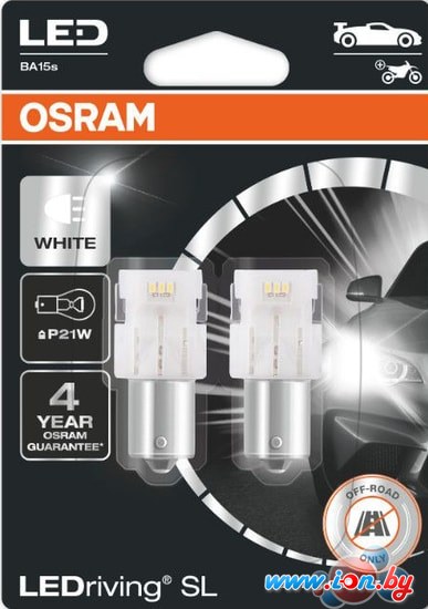 Светодиодная лампа Osram P21W LEDriving White Gen3 2шт в Могилёве