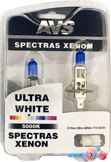 Галогенная лампа AVS Spectras Xenon H1+T10 4шт в Могилёве