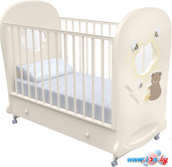 Классическая детская кроватка Nuovita Stanzione Honey Bear Swing (ваниль) в Гомеле