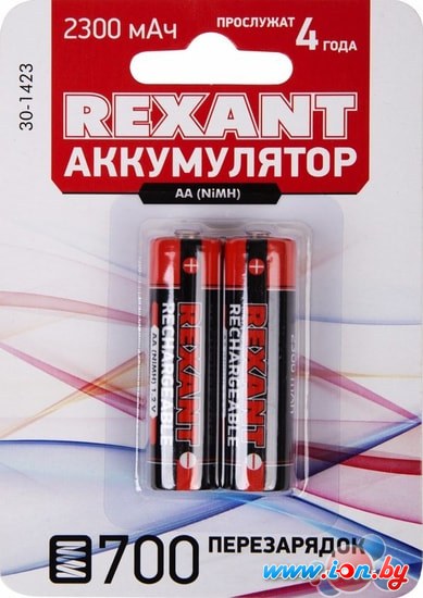 Аккумуляторы Rexant AA 2300mAh 2шт 30-1423 в Могилёве