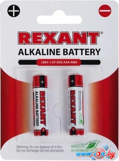 Батарейки Rexant AAA/LR03 2шт 30-1052 в Минске