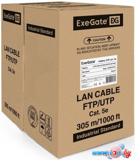 Кабель ExeGate UTP4-C5e-CU-S25-IN-PVC-GY-305 UTP в Могилёве