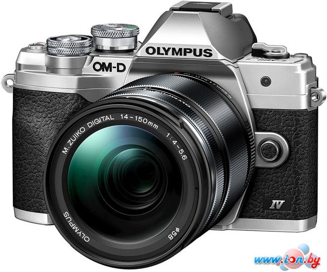 Беззеркальный фотоаппарат Olympus OM-D E-M10 Mark IV Kit 14-150mm (серебристый) в Гомеле