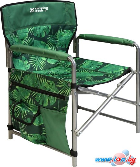 Кресло Nika складное КС2 (тропические листья на темном) в Витебске