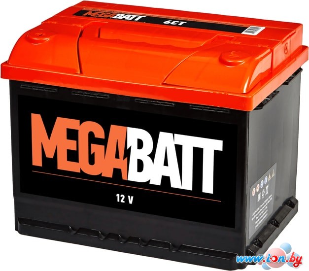 Автомобильный аккумулятор Mega Batt 6СТ-62 NR (60 А·ч) в Могилёве