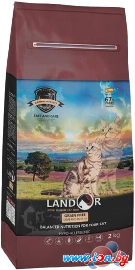 Сухой корм для кошек Landor Grain Free Hairball & Weight Control 0.4 кг в Бресте