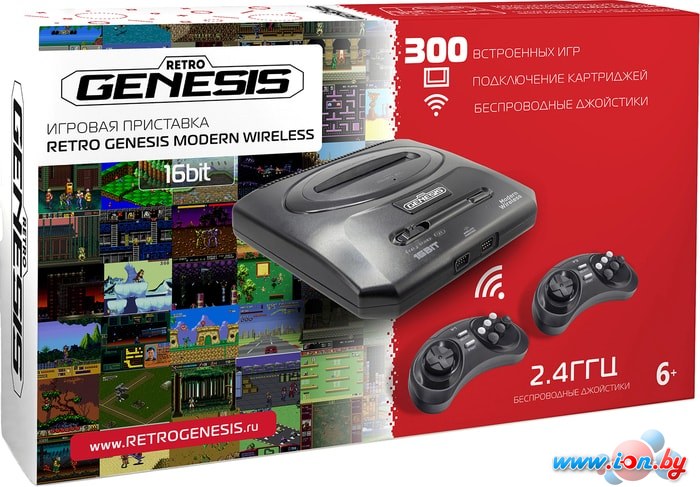 Игровая приставка Retro Genesis Modern Wireless (2 геймпада, 300 игр) в Бресте
