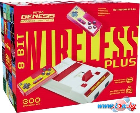 Игровая приставка Retro Genesis 8 Bit Wireless Plus (2 геймпада, 300 игр) в Бресте