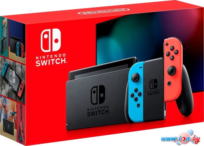 Игровая приставка Nintendo Switch 2019 (с неоновыми Joy-Con) в Могилёве