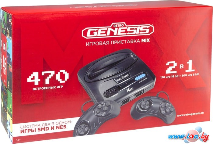 Игровая приставка Retro Genesis Mix 8+16 Bit (2 геймпада, 470 игр) в Могилёве