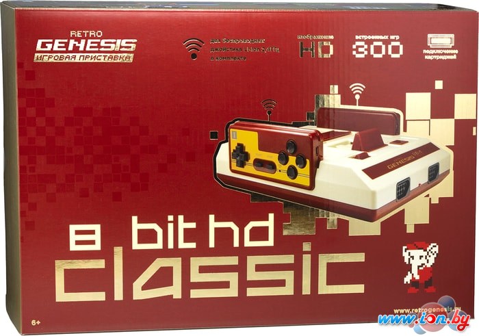 Игровая приставка Retro Genesis 8 Bit HD Classic (2 геймпада, 300 игр) в Бресте