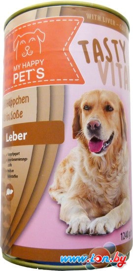 Консервированный корм для собак My Happy Pets Tasty Vital с печенью 1.24 кг в Бресте