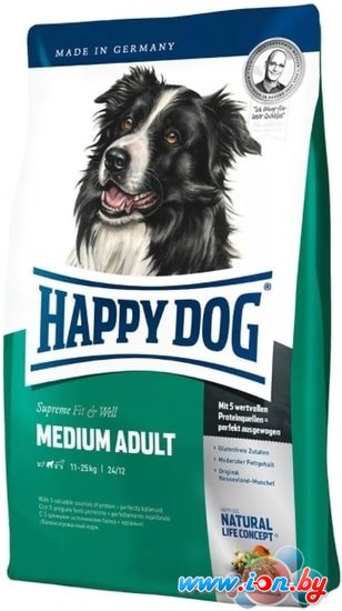 Сухой корм для собак Happy Dog Supreme Fit&Well Medium Adult 12 кг в Гомеле