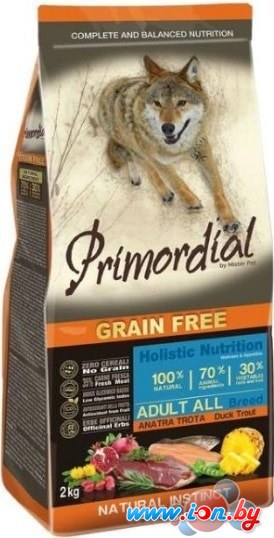 Сухой корм для собак Primordial GF Dog Adult Trout & Duck 12 кг в Могилёве