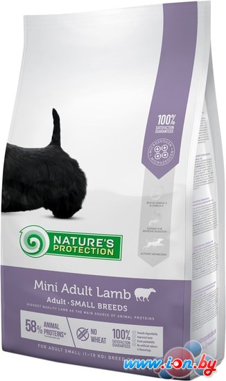 Сухой корм для собак Natures Protection Mini Adult Lamb 2 кг в Бресте