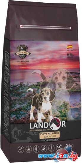Сухой корм для собак Landor Puppy Duck with Rice 15 кг в Могилёве