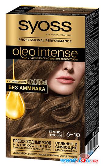 Крем-краска для волос Syoss Oleo Intense 6-10 темно-русый в Гомеле