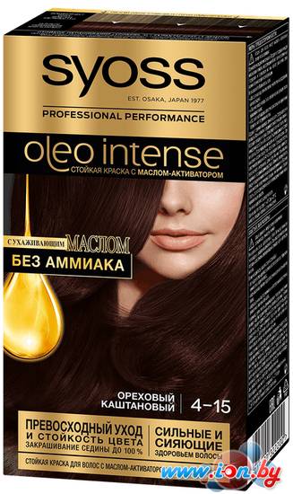Крем-краска для волос Syoss Oleo Intense 4-15 ореховый каштановый в Могилёве