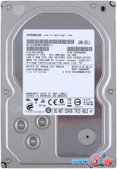 Жесткий диск Hitachi Ultrastar 7K3000 3TB (HUA723030ALA641) в Гомеле