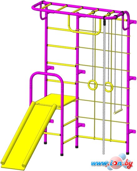 Детский спортивный комплекс Пионер С107М (пурпурный/желтый) в Гомеле