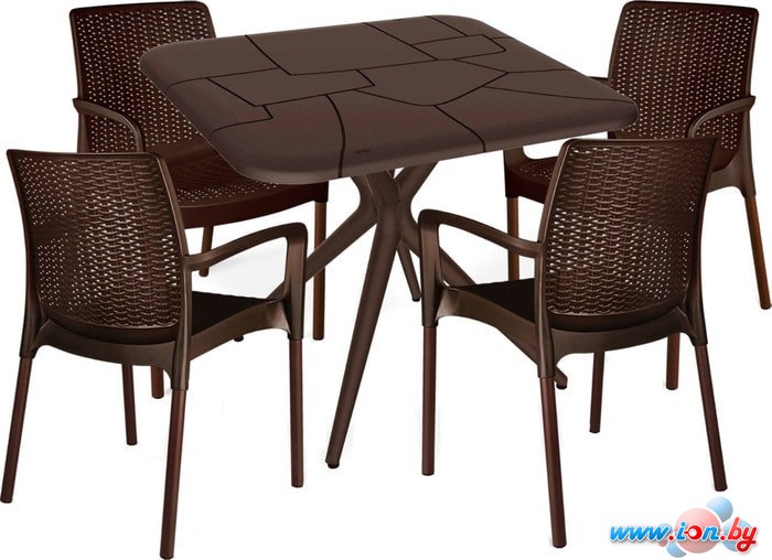 Обеденная группа Sheffilton SHT-DS140 (коричневый) в Могилёве