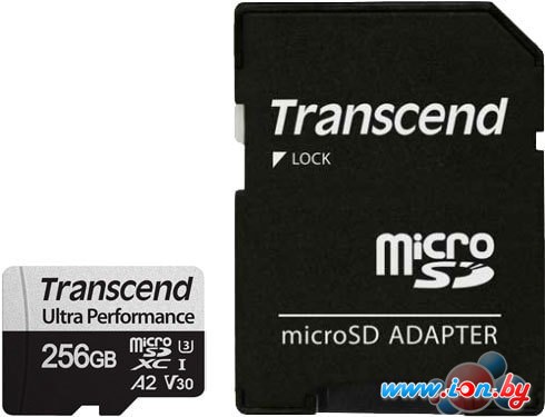 Карта памяти Transcend microSDXC 340S 256GB (с адаптером) в Витебске