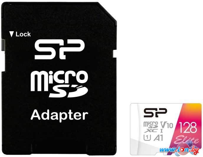 Карта памяти Silicon-Power Elite microSDXC SP128GBSTXBV1V20SP 128GB (с адаптером) в Гродно