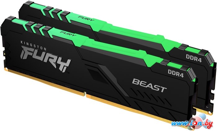 Оперативная память Kingston FURY Beast RGB 2x16GB DDR4 PC4-21300 KF426C16BB1AK2/32 в Могилёве