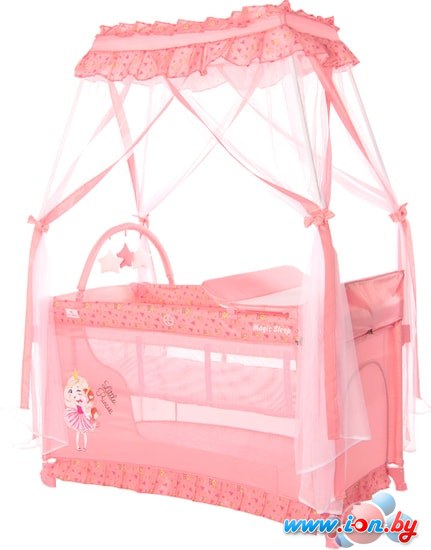 Манеж-кровать Lorelli Magic Sleep (pink) в Могилёве