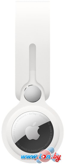 Брелок Apple кожаный с подвеской для AirTag (белый) MX4F2 в Гомеле