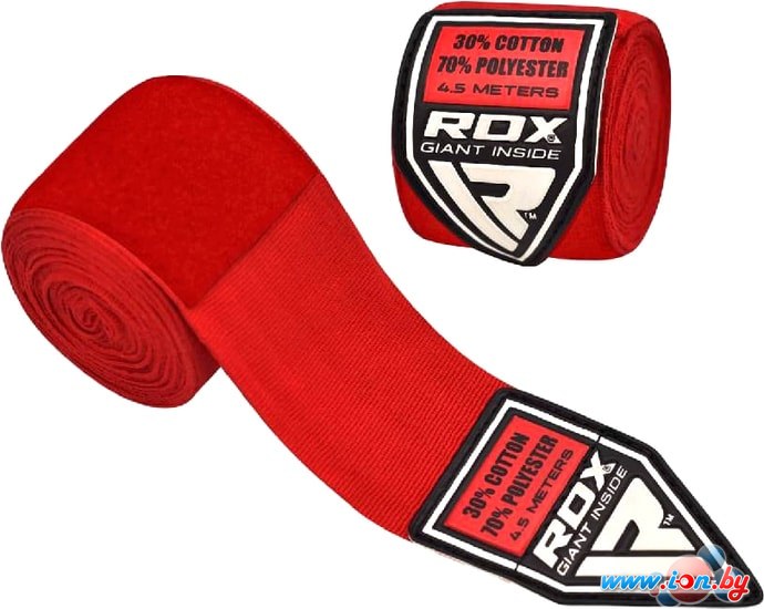 Бинт боксерский RDX HWX-RR 4.5 м (красный) в Витебске