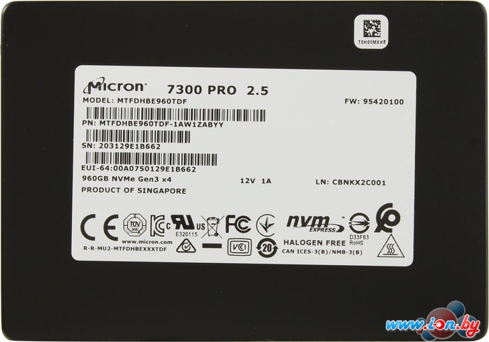 SSD Micron 7300 Pro 1.92TB MTFDHBE1T9TDF-1AW1ZABYY в Могилёве